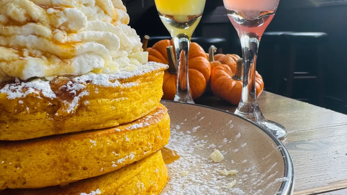 Pumpkin & White Chocolate Pancakes