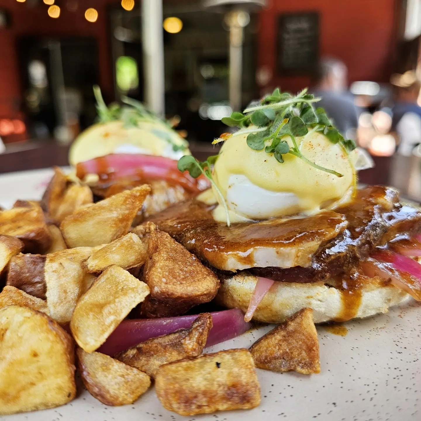 Weekend Feature: Glazed BBQ Pork Benny