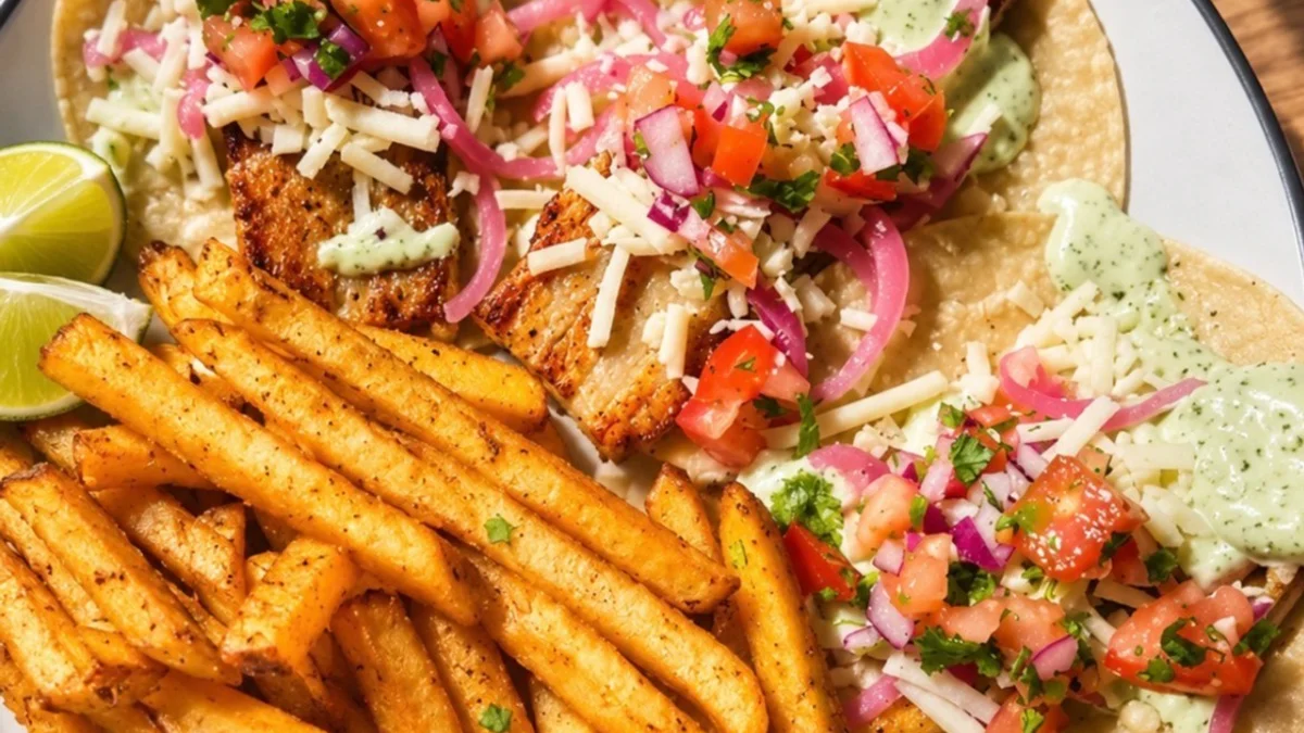 This weekend we’re bringing some serious flavour with our Pork Belly Taco.

A generous slice of tender pork belly sits on a corn tortilla, drizzled with jalapeño crema and loaded with pickled onions, aged cheddar and fresh pico de gallo.

Served with our spicy fries, tossed in Creole butter and Cajun spice for an extra kick.

If you’re looking for something a little different for lunch in Squamish this weekend, this one delivers.

Available this weekend only.