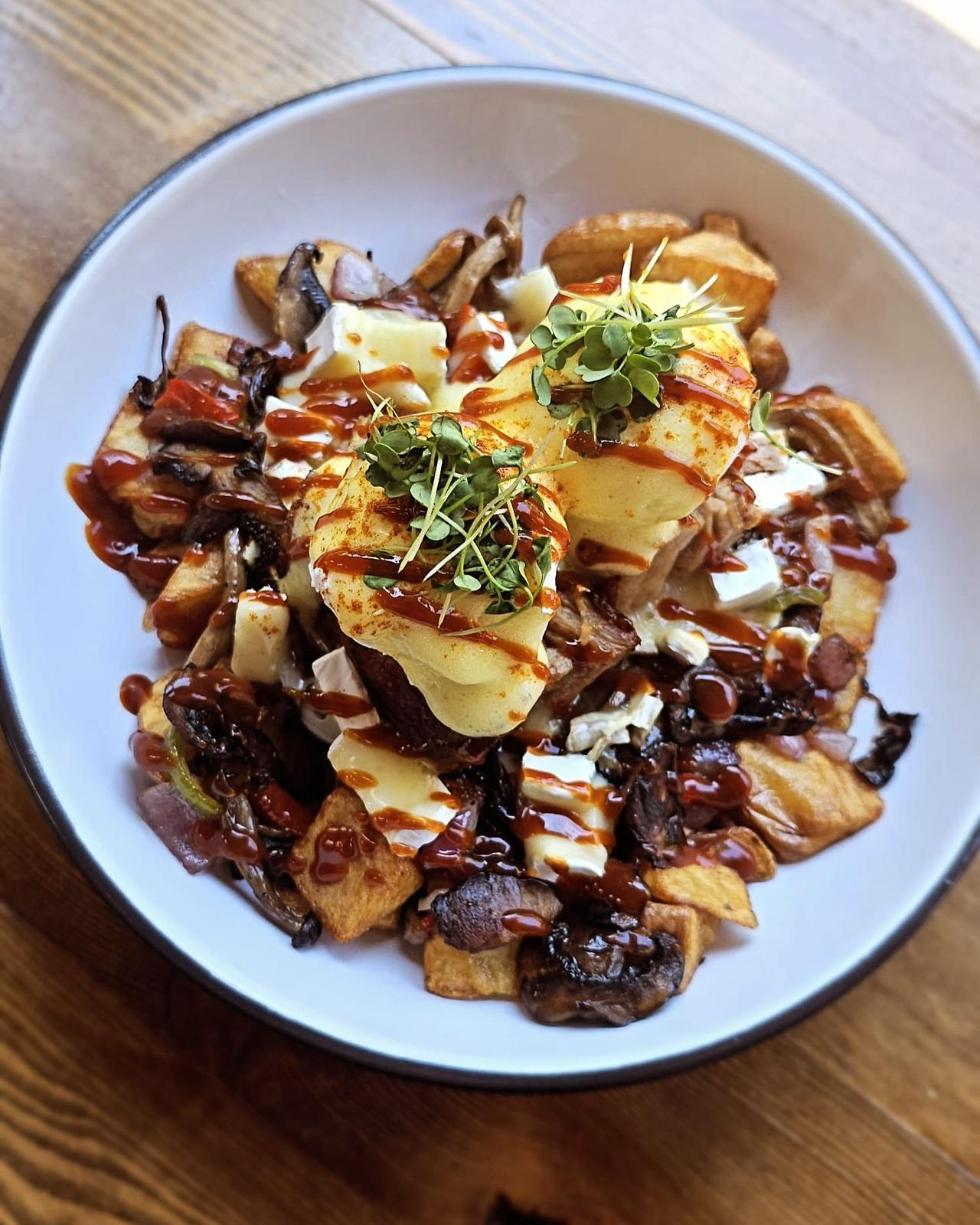 Brie & Pork Belly Hash $22.99
